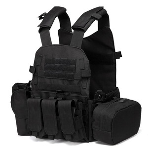 Chaleco portador de placa de camuflaje, bolsos multifuncionales para hombres, equipo al aire libre, aparejo de pecho para ciclismo, bolsa colgante, chaleco táctico - Product Image 1