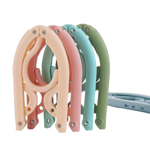 Percha plegable para ropa, portátil, multifuncional, para viajes, viajes de negocios, dormitorios, uso doméstico, sin residuos - Product Image 2