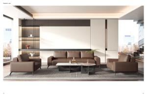 Vente directe d'usine, canapé de bureau en cuir tendance, plusieurs couleurs, personnalisable, prix bas, design de canapé de bureau - Product Image 5