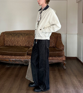 Blouson en Toile Beige Décontracté pour Homme, Style Streetwear <span class=keywords><strong>Vuitton</strong></span>, Coupe-Vent, avec <span class=keywords><strong>Logo</strong></span> sur le Devant, Fermeture Éclair Fine et Coupe Oversize pour l'Automne - Product Image 5