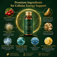 Shot Énergisant PQQ Ginseng – Fabricant OEM/ODM – Complément Anti-Fatigue – Soutien Énergétique Cellulaire