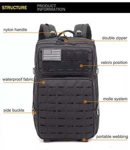 Mochila Táctica con Logotipo Personalizado, Bolsas Deportivas para Hombre, Mochilas de Caza Impermeables con Camuflaje - Product Image 4