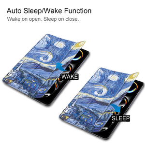 Starry Sky Design Smart Auto Wake/Sleep Triple <span class=keywords><strong>étui</strong></span> pliant pour <span class=keywords><strong>iPad</strong></span> <span class=keywords><strong>Pro</strong></span> 11 pouces M4 2024 housse de protection pour tablette - Product Image 4