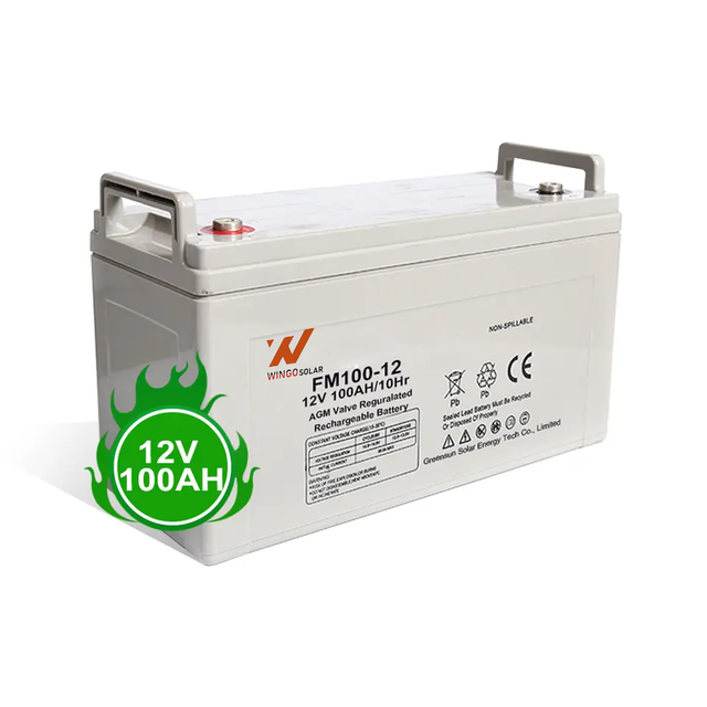 Wingosolar 12v 100ah 150ah 200ah 250ah Gel Battery Lead Acid Batteries Recharged Battery Acid