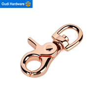 Vente en gros de crochets métalliques de haute qualité, boucles en alliage de zinc, clips pivotants, mousquetons, accessoires pour sacs