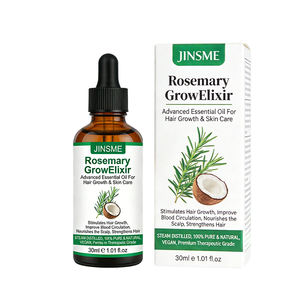 JINSME Elixir para el Crecimiento del Cabello con Romero OEM - Suero Capilar Herbal 100% Puro de Romero, Fórmula 2 en 1 que Estimula el Crecimiento y Repara las Puntas Abiertas - Product Image 1