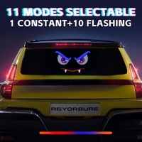 Lemombo Aluminium USB Animierte Dämonenaugen LED-Matrix-Panel-Display Neuzustand Offroad-Innenbeleuchtung für SUVs Windschutzscheibe