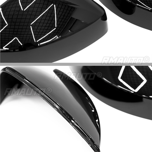 Coques de rétroviseurs, coque de rétroviseur noir brillant pour Audi A3 S3 8V RS3 2013 2014 2015 2016 2017 2018 2019 2PCS - Product Image 3