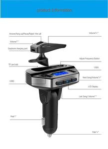 Le <span class=keywords><strong>meilleur</strong></span> Support Universel Aux Portable Double Usb Mp3 transmetteur Fm <span class=keywords><strong>Kit</strong></span> <span class=keywords><strong>Voiture</strong></span> <span class=keywords><strong>Mains</strong></span> <span class=keywords><strong>Libres</strong></span> - Product Image 4