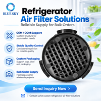 Filter Karbon Aktif Kulkas 41mm Kompatibel dengan Liebherr 9096342 Miele 10806820 Lemari Pendingin Anggur Bulat