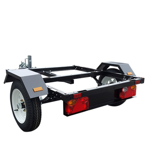Eje de Remolque Reforzado para ATV Agrícola, Capacidad de Carga de 250 kg, Remolque Basculante con <span class=keywords><strong>Rueda</strong></span> Guía y Enganche para Pequeña Carga, Cortacésped - Product Image 2