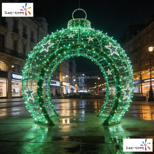 Luces LED en forma de arco con bolas de luz para decorar eventos, Navidad, Halloween, Diwali y otras festividades. - Product Image 5