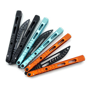 Original Design Variant <strong>Butterfly</strong> <strong>Trainer</strong> <strong>Knife</strong> 7075 Aluminum Folding Handle Aviation Balisong Tools Practice <strong>Knife</strong> - Product Image 5