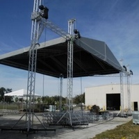 Structure de scène en aluminium imperméable, directement de l'usine, pour festivals de musique et expositions