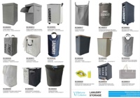 Organiseur de rangement pour la maison BSCI, trois compartiments, trieur de linge pour salle de bain