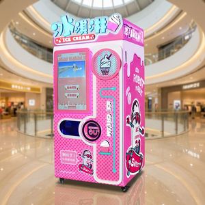 Distributeur automatique de crème glacée molle IPLAYSMART avec écran tactile de 32 pouces, capacité de 100 pièces, idée pour petite entreprise - Product Image 1