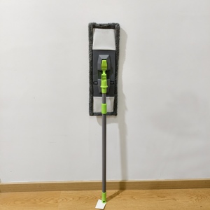 Essuie-glace télescopique en <span class=keywords><strong>microfibre</strong></span> avec <span class=keywords><strong>balai</strong></span> à poussière à tête rotative pour le nettoyage des sols. - Product Image 6