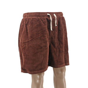 Fashion Hip Hop Casual <b>Pants</b> Street Corduroy Shorts, Custom Color Elastic Waist Cotton Corduroy Shorts - Product Image 2