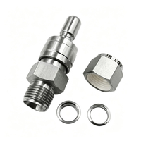 Raccord pneumatique rapide en acier inoxydable 316, connecteur d'air SESO DESO 1/8 1/4 3/8 1/2 pouce, joint de raccordement de tube