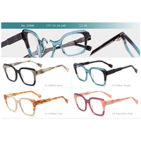 Lunettes optiques rétro multicolores à monture œil-de-chat en acétate, faites à la main, pour femmes, idéales pour le quotidien, les fêtes et le street style (2026)