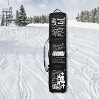 Sac de transport créatif pour ski et snowboard, en toile imperméable, pour hommes, sports d'hiver, rangement extérieur, avec bandoulière amovible