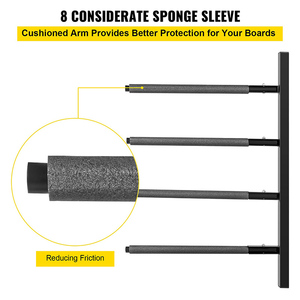 Support mural <span class=keywords><strong>vertical</strong></span> pour <span class=keywords><strong>planche</strong></span> à pagaie JH-Mech, 4 tiges, 31 pouces, confortable, avec structure en acier - Product Image 6