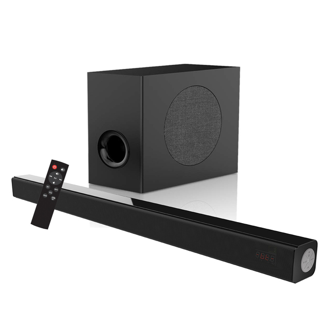 Soundbar for TV Samtronic 2.1ch Sound Bar with 5.25 Inches Subwoofer 37 Inches Sound Bars for TV, with Optical/Aux Cable/USB