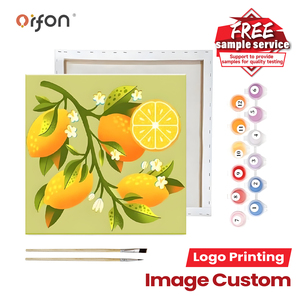 Kits de <span class=keywords><strong>peinture</strong></span> par numéros Orfon en gros, motif citron, sur toile encadrée, <span class=keywords><strong>peinture</strong></span> <span class=keywords><strong>à</strong></span> l'huile pour adultes débutants, décoration murale pour la maison - Product Image 1