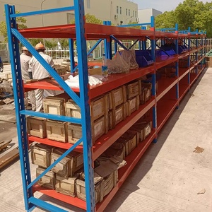 Étagères métalliques robustes sur mesure à plusieurs niveaux, capacité de 600 kg/étagère, pour garage, entrepôt, unité de stockage, <span class=keywords><strong>rayonnage</strong></span> empilable, couleur noire - Product Image 5