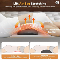 RS Smooth Spine Triple Fusion Rückenmassagegerät mit USB-Kabel, Heizfunktion, Vibration, Traktion, Schmerzlinderung, Tiefengewebe-Massage und Timer