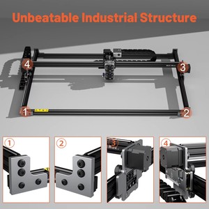 Machine de découpe laser MAX V2 E80 pour métal 130W 790*470mm, découpeuse laser pour acrylique et bois, machine de gravure laser - Product Image 2