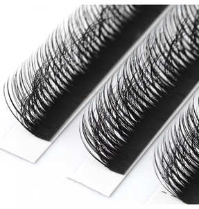 Extensions de cils artisanales noires naturelles multicouches Camellia <span class=keywords><strong>Manga</strong></span> 5D effet désordonné 3D sauvage, nouvelle greffe pour extensions de cils - Product Image 1