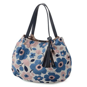 Bolsa de Mano Plegable Impermeable de Poliéster Resistente con Cierre de Cremallera, Diseño Floral y Correa de Cadena, en Oferta - Product Image 5