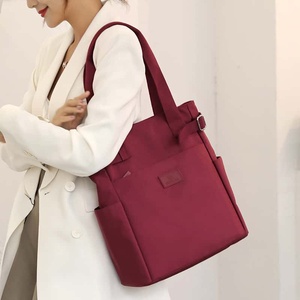 Bolso Tote Oxford Unisex Gris, Gran Capacidad, Impermeable, de Nailon, Casual, para el Trabajo, para Todas las Temporadas - Product Image 5