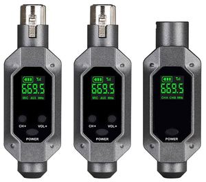Sistema de Micrófono Inalámbrico UHF Profesional, Adaptador de Micrófono XLR con Transmisor y Receptor de Metal para Micrófono Dinámico - Product Image 4