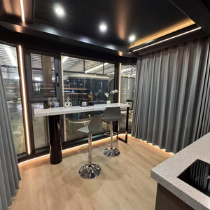 Observatório Subaquático <span class=keywords><strong>A</strong></span>ço Villa Houseboat Waterproof Residência Flutuante Garantia de 1 ano Lake Side Cabin Doca Edifício de Escritórios - Product Image 3