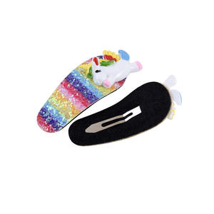 Glitter Colorato Clip di Capelli Arcobaleno Sfumatura di Colore <span class=keywords><strong>Unicorno</strong></span> Carino Clip di Capelli <span class=keywords><strong>Accessori</strong></span> - Product Image 4