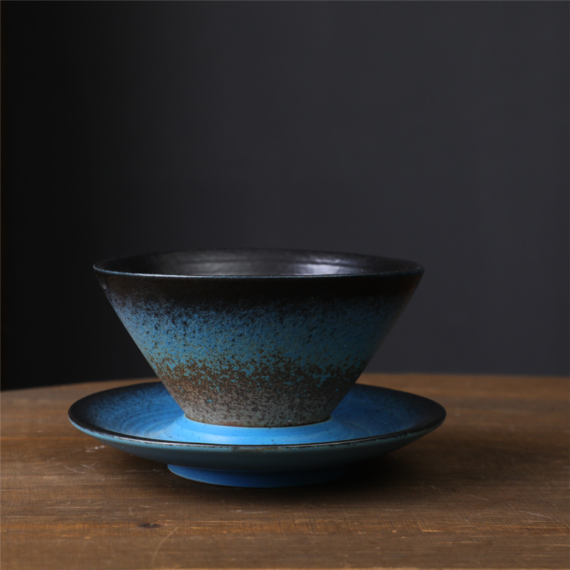 Ufo taza de café platillo-azul negro 180ml