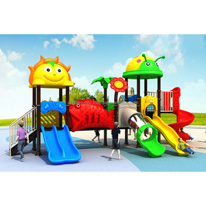 CE ISO Certified Outdoor Playground <b>Slide</b> Kids Equipment LLDPE <b>Plastic</b> Galvanized Steel Toddler Play Set - Product Image 1