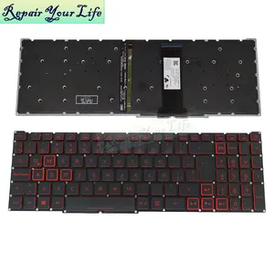 LA yedek arka ışık Acer için klavye Nitro 5 AN515-54 AN515-43 AN517-51 AN715-51 LG5P_N90BRL NKI15130NJ ACM18K3 kırmızı tuşları