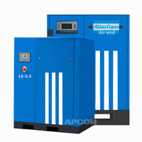 5.5kw Tête 4 KW 5.5 18 15 KW 11 7.5 KW Compresseur d'air à vis Petit