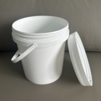 Usine de seau en plastique de haute qualité 1/2/3/4/5 litres vente en gros couleurs personnalisables sûres et hermétiques pour une utilisation polyvalente