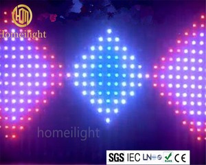 Tenda Video <span class=keywords><strong>LED</strong></span> ad Alta Luminosità Sfondo da Parete DMX Cortina di Pixel <span class=keywords><strong>LED</strong></span> per Matrimoni Feste e Luci da Palco - Product Image 4