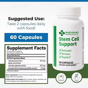 Precio de fábrica Cápsulas de células madre Vitamina D3 Célula madre Cápsula dura Cápsulas de suplemento de células madre antioxidantes - Product Image 3