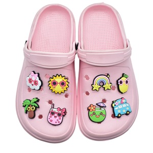 <span class=keywords><strong>Adornos</strong></span> y Hebillas Decorativas para Zapatos, de PVC Suave, con Diseños de Dibujos Animados de Playa, Serie Verano 2D, Unisex, Removibles, para DIY - Product Image 2