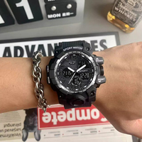 Reloj de Lujo para Hombre con Pantalla Digital de Cuarzo, Resistente al Agua 50m, Reloj Despertador LED, Cronómetro, Reloj Deportivo para Hombre, Impresionante