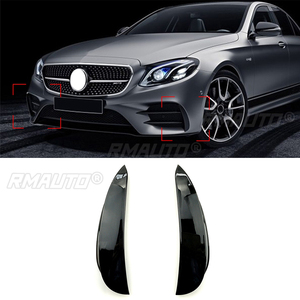 สีดำเงา/ลายคาร์บอน ฝาครอบช่องระบายอากาศกันชนหน้ารถยนต์ สำหรับ Mercedes-Benz E-Class W213 E43 E53 AMG 2016-2019 แต่งรถ - Product Image 1