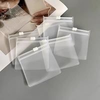Sac sous vide en PVC givré Eva avec fermeture éclair pour emballage sécurisé de bijoux, cosmétiques, montres, boucles d'oreilles, lunettes, bagues