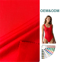 Rollo de Tela Tricot de Nailon y Spandex Personalizado al Por Mayor, 82% Nailon, 18% Spandex, para Ropa Deportiva
