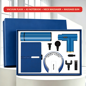 Nouvel arrivage <span class=keywords><strong>Chimi</strong></span> 4 <span class=keywords><strong>1</strong></span> flacon d'affaires promotionnel cahier masseur pistolet cadeau ensemble sérigraphie Logo personnalisé ensemble de luxe - Product Image 1